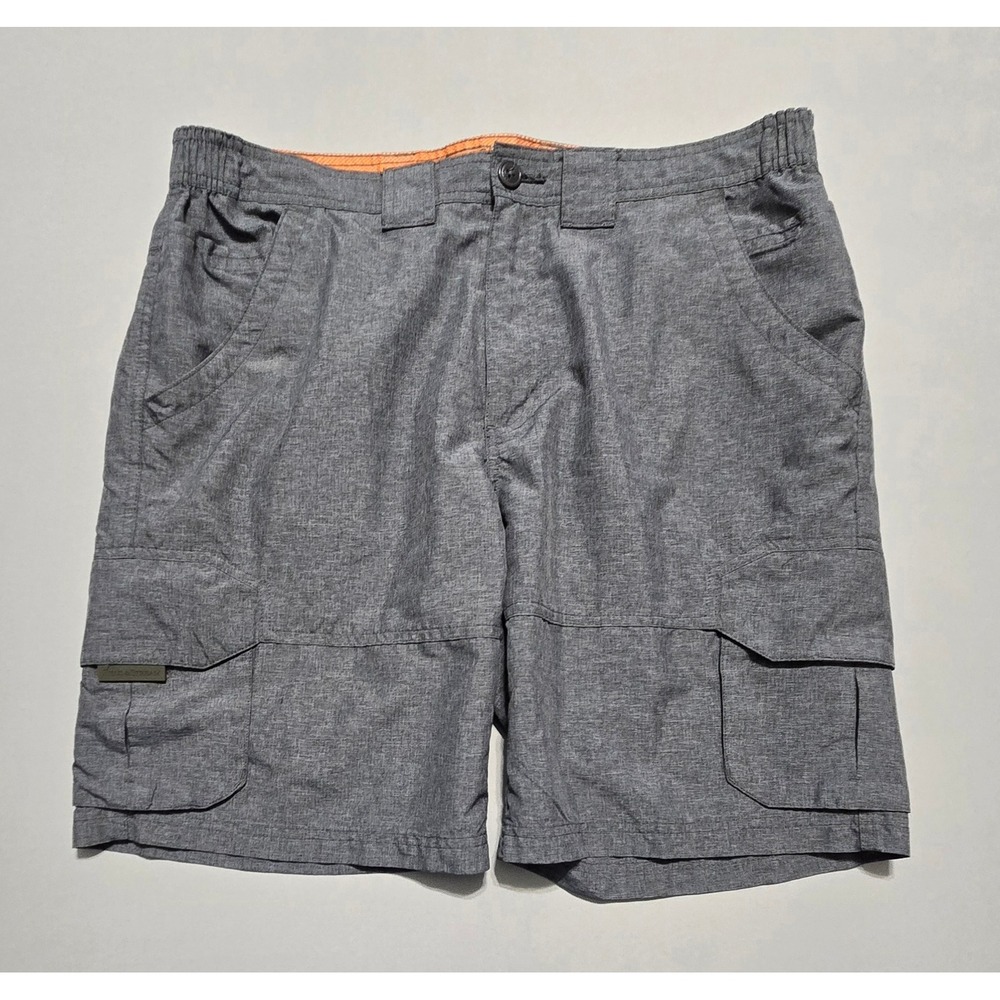 Field & Stream Cargo Shorts Mens Large 36-38 Gray Fishing Hiking Outdoor‎ Button